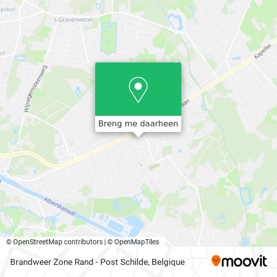 Brandweer Zone Rand - Post Schilde kaart