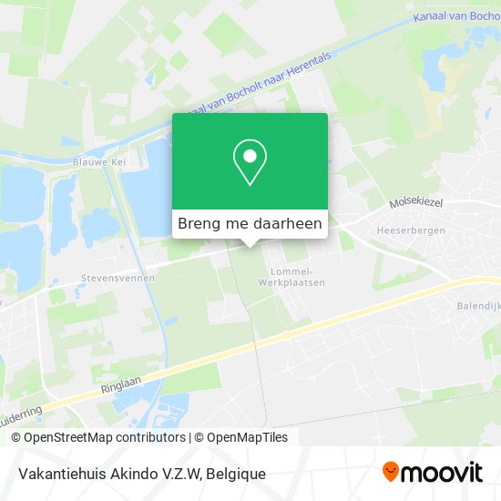 Vakantiehuis Akindo V.Z.W kaart