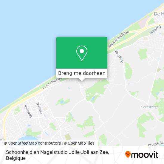 Schoonheid en Nagelstudio Jolie-Joli aan Zee kaart