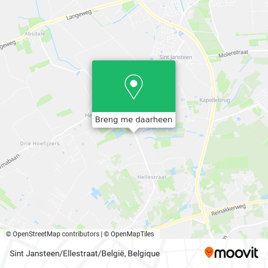 Sint Jansteen / Ellestraat / België kaart