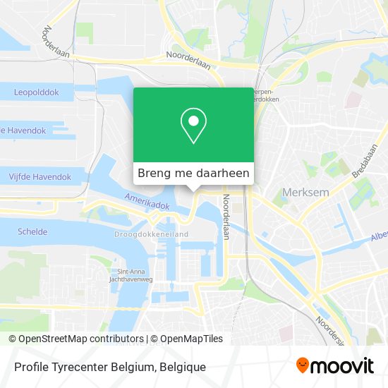 Profile Tyrecenter Belgium kaart