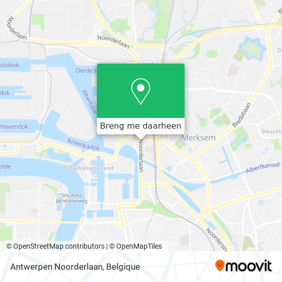 Antwerpen Noorderlaan kaart