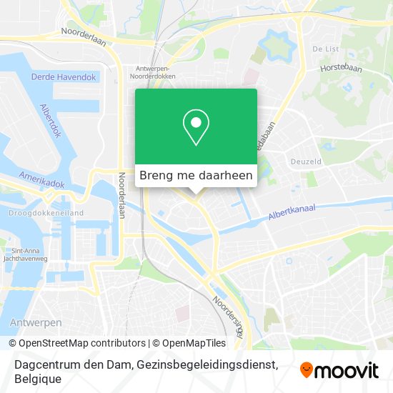 Dagcentrum den Dam, Gezinsbegeleidingsdienst kaart