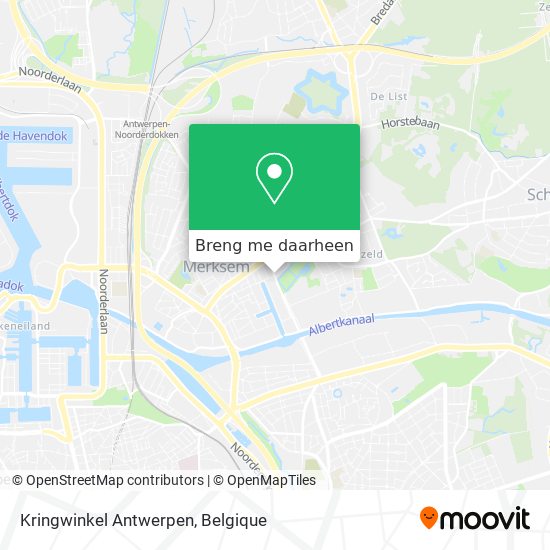 Kringwinkel Antwerpen kaart