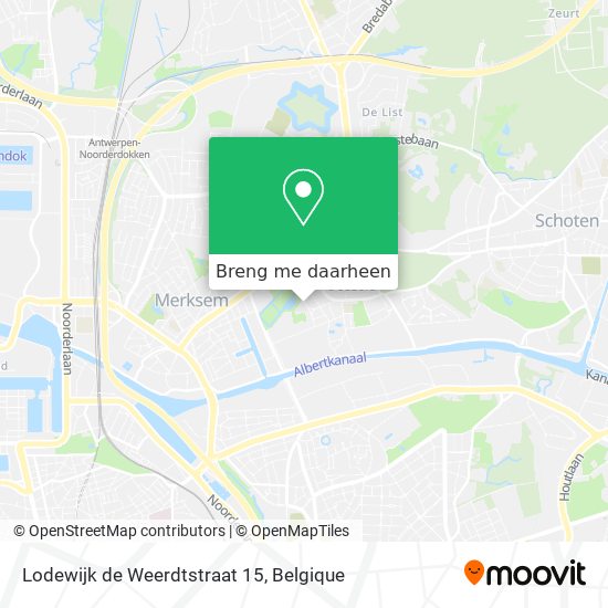 Lodewijk de Weerdtstraat 15 kaart