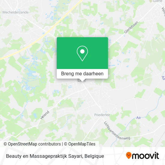 Beauty en Massagepraktijk Sayari kaart