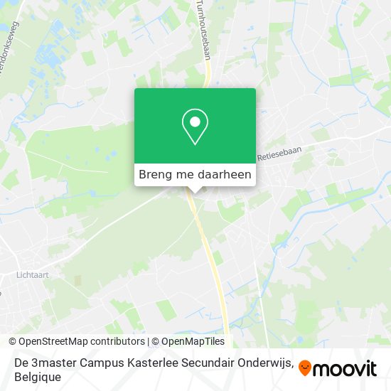 De 3master Campus Kasterlee Secundair Onderwijs kaart