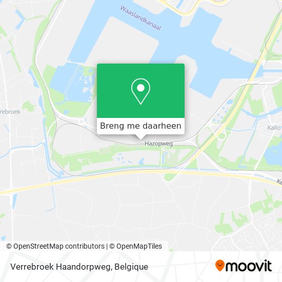 Verrebroek Haandorpweg kaart