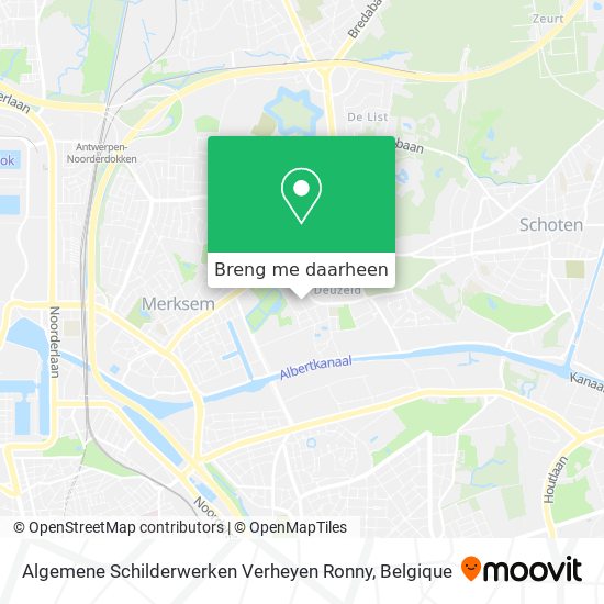 Algemene Schilderwerken Verheyen Ronny kaart