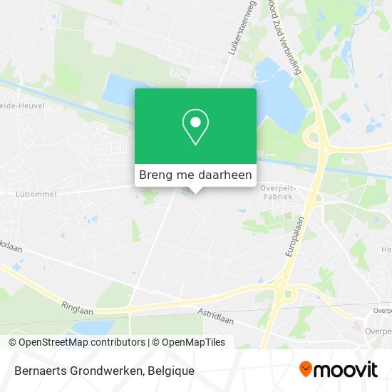 Bernaerts Grondwerken kaart