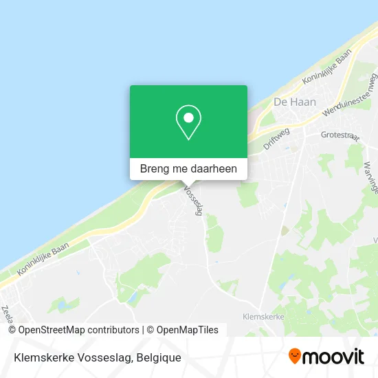 Klemskerke Vosseslag kaart