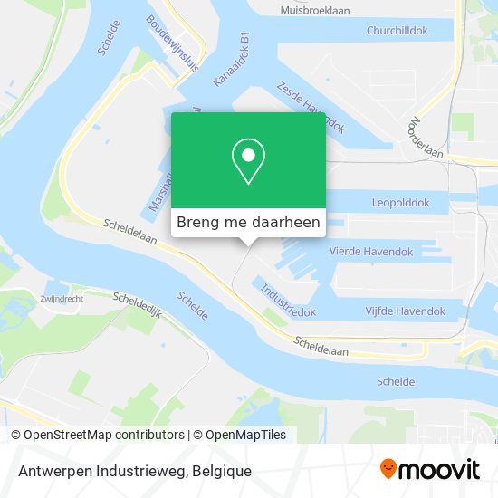 Antwerpen Industrieweg kaart