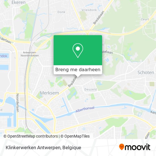 Klinkerwerken Antwerpen kaart
