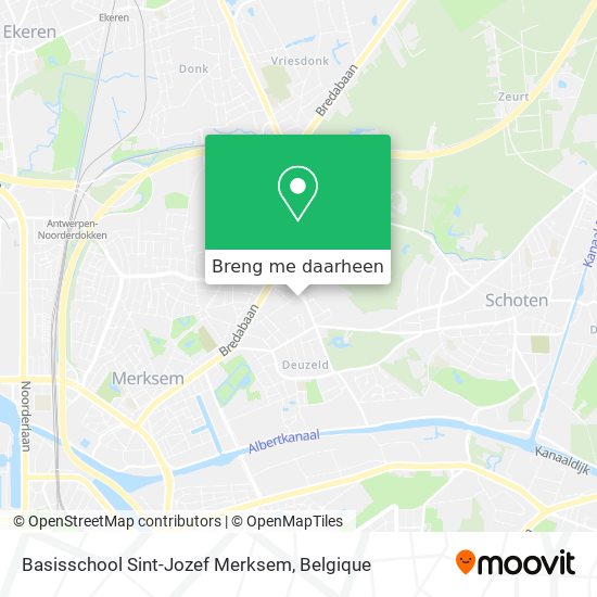 Basisschool Sint-Jozef Merksem kaart