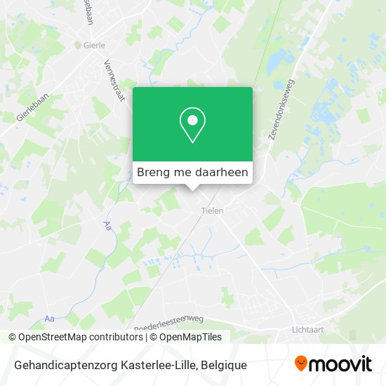 Gehandicaptenzorg Kasterlee-Lille kaart