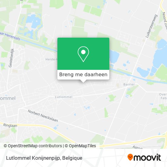 Lutlommel Konijnenpijp kaart