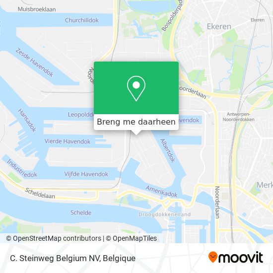 C. Steinweg Belgium NV kaart