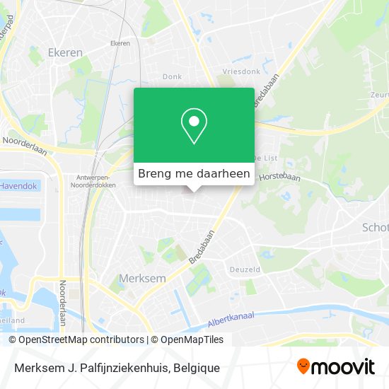 Merksem J. Palfijnziekenhuis kaart