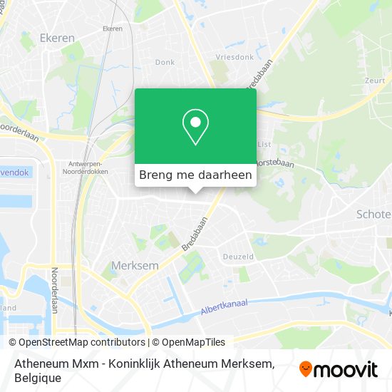 Atheneum Mxm - Koninklijk Atheneum Merksem kaart