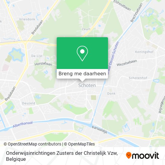 Onderwijsinrichtingen Zusters der Christelijk Vzw kaart