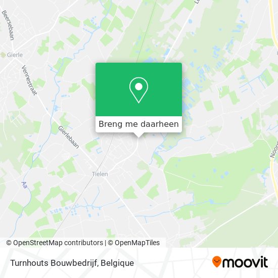 Turnhouts Bouwbedrijf kaart