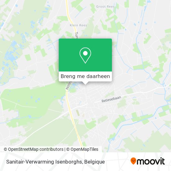 Sanitair-Verwarming Isenborghs kaart