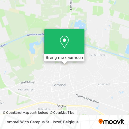 Lommel Wico Campus St.-Jozef kaart