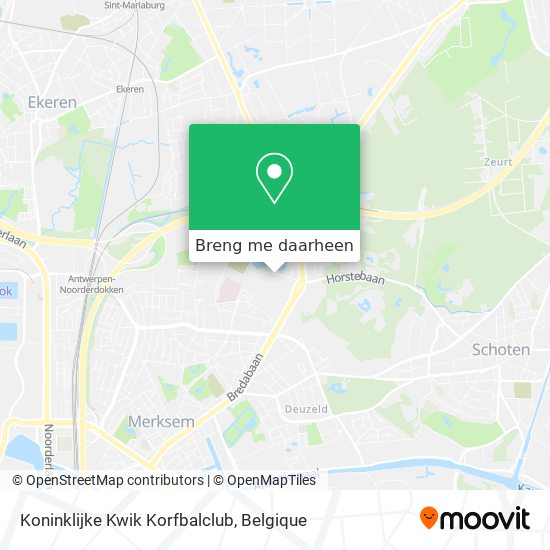Koninklijke Kwik Korfbalclub kaart