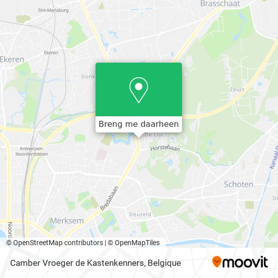 Camber Vroeger de Kastenkenners kaart