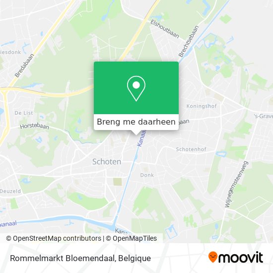 Rommelmarkt Bloemendaal kaart