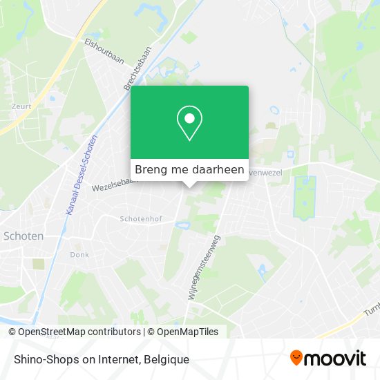 Shino-Shops on Internet kaart