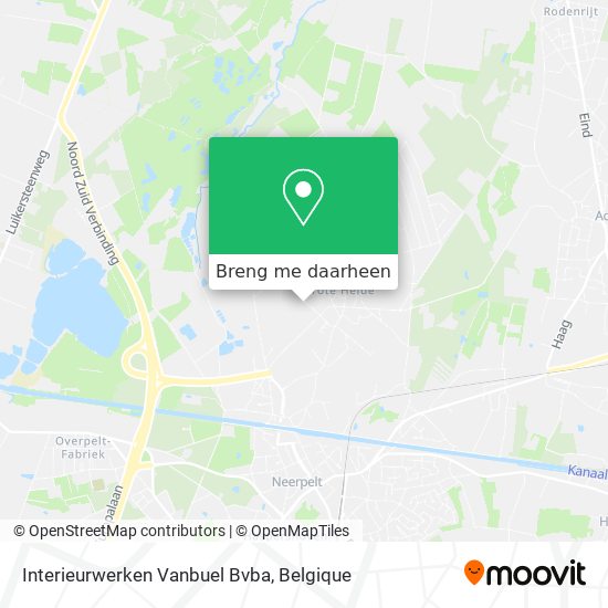 Interieurwerken Vanbuel Bvba kaart