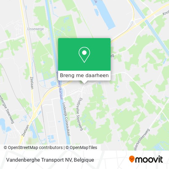 Vandenberghe Transport NV kaart