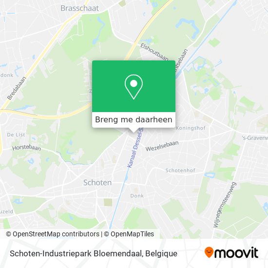 Schoten-Industriepark Bloemendaal kaart