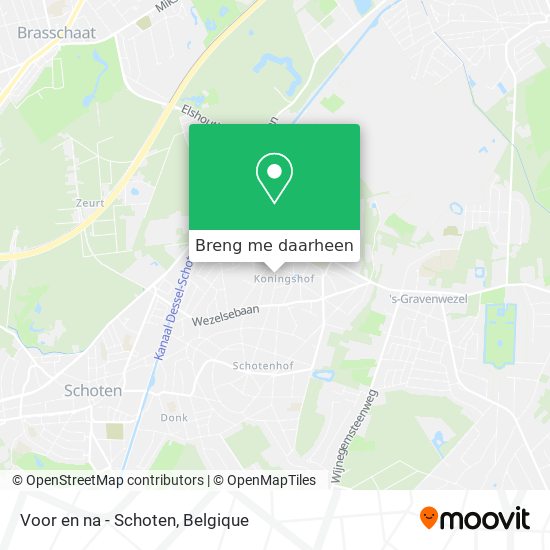 Voor en na - Schoten kaart