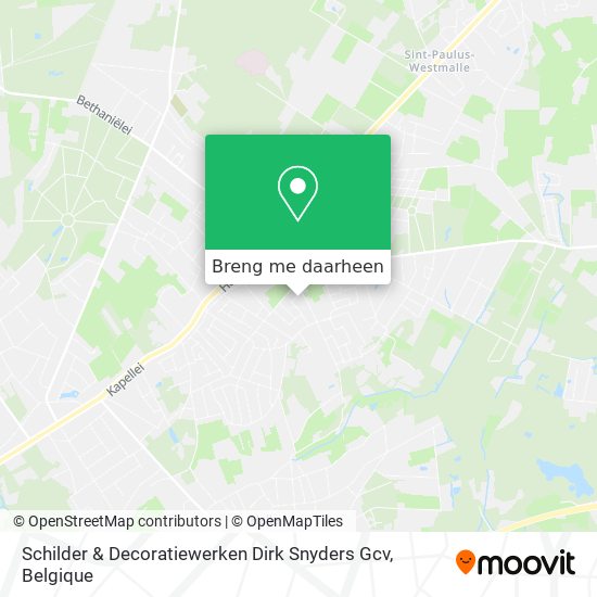 Schilder & Decoratiewerken Dirk Snyders Gcv kaart