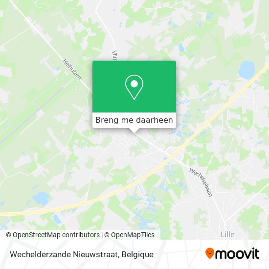 Wechelderzande Nieuwstraat kaart