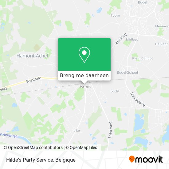 Hilde's Party Service kaart