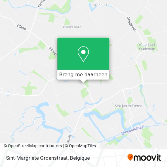 Sint-Margriete Groenstraat kaart