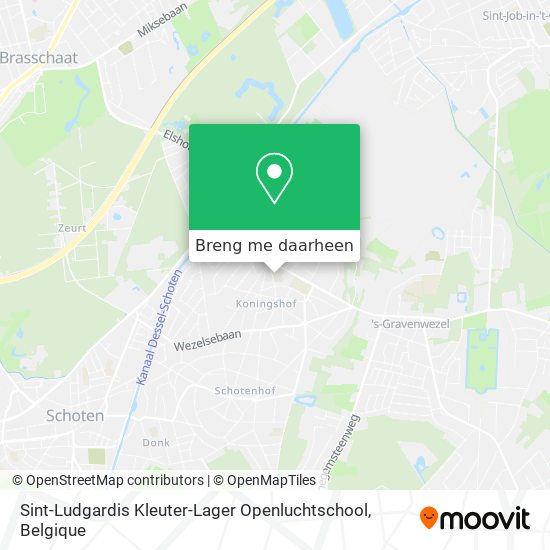 Sint-Ludgardis Kleuter-Lager Openluchtschool kaart