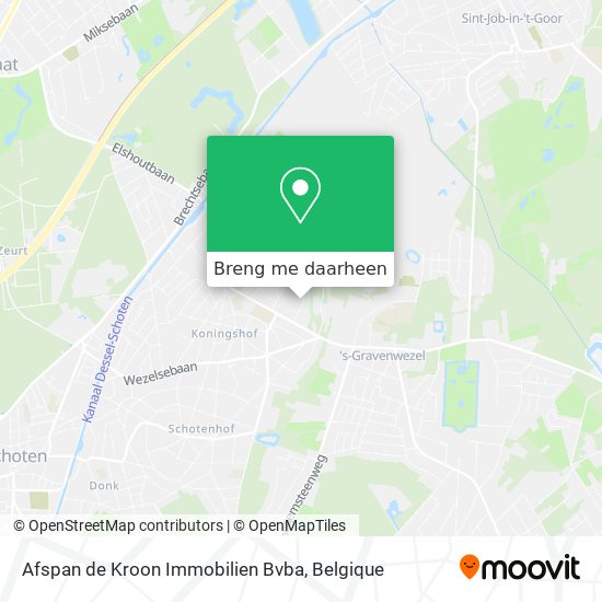 Afspan de Kroon Immobilien Bvba kaart