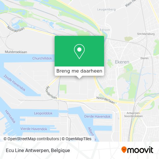Ecu Line Antwerpen kaart