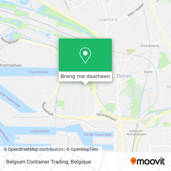Belgium Container Trading kaart