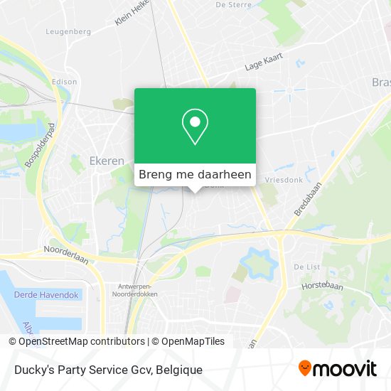 Ducky's Party Service Gcv kaart