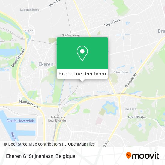 Ekeren G. Stijnenlaan kaart