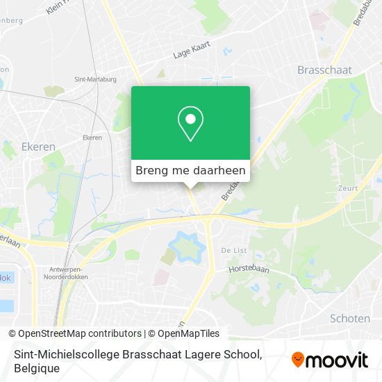 Sint-Michielscollege Brasschaat Lagere School kaart