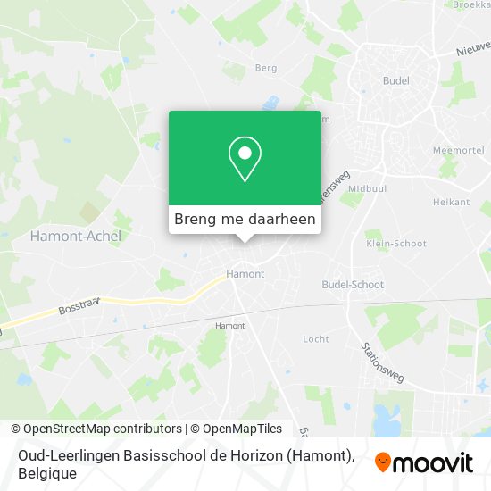 Oud-Leerlingen Basisschool de Horizon (Hamont) kaart