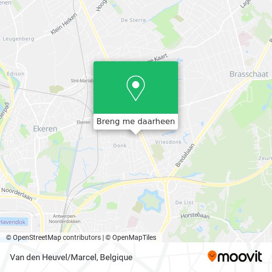 Van den Heuvel/Marcel kaart