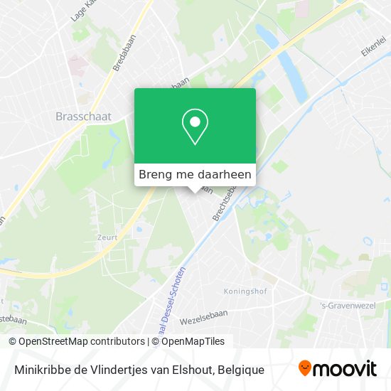 Minikribbe de Vlindertjes van Elshout kaart