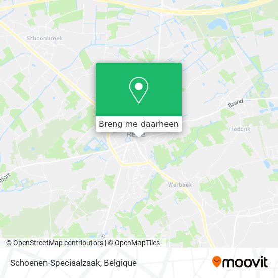 Schoenen-Speciaalzaak kaart